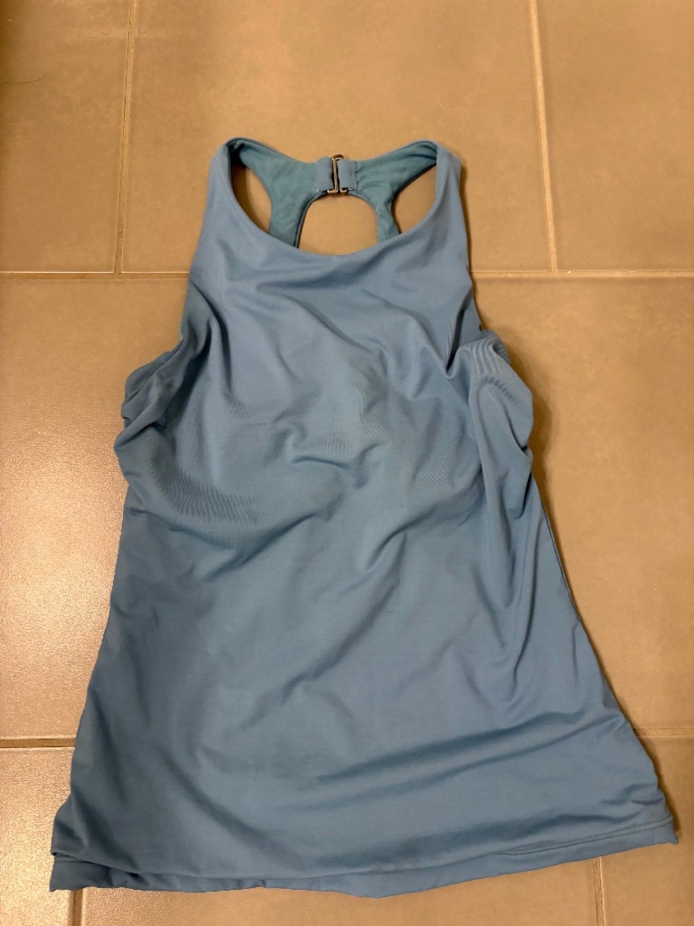 Blue Athleta swim top